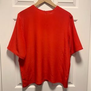 Short Sleeve Silk Top